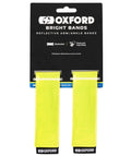 OXFORD OPASKI ODBLASKOWE NA RAMIĘ LUB ŁOKIEĆ KOLOR ŻÓŁTY FLUO - 2 SZTUKI