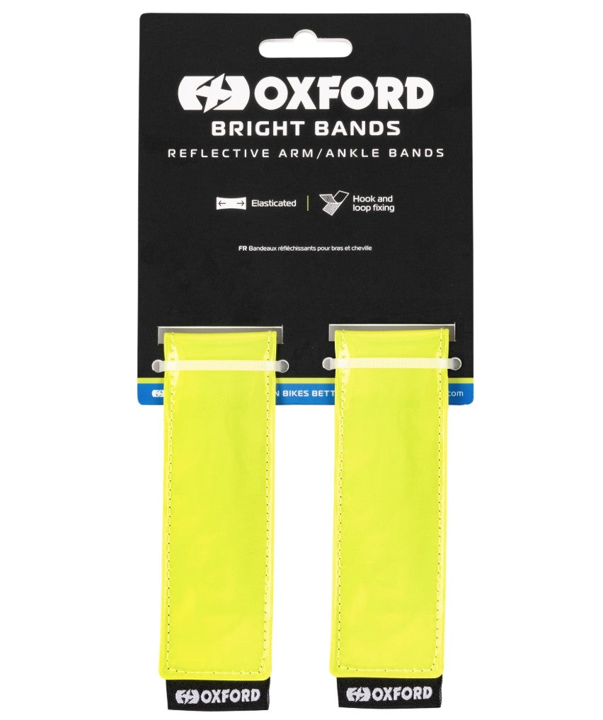 OXFORD OPASKI ODBLASKOWE NA RAMIĘ LUB ŁOKIEĆ KOLOR ŻÓŁTY FLUO - 2 SZTUKI