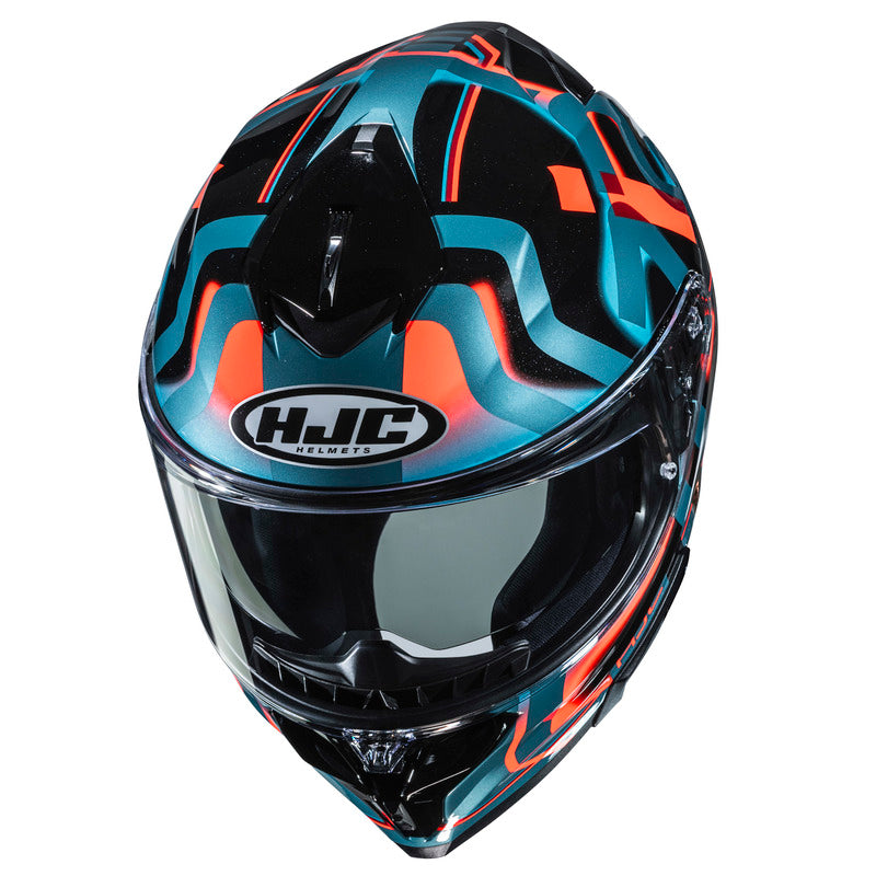 KASK MOTOCYKLOWY HJC I72 TALA BLUE BLACK – zdjęcie 2