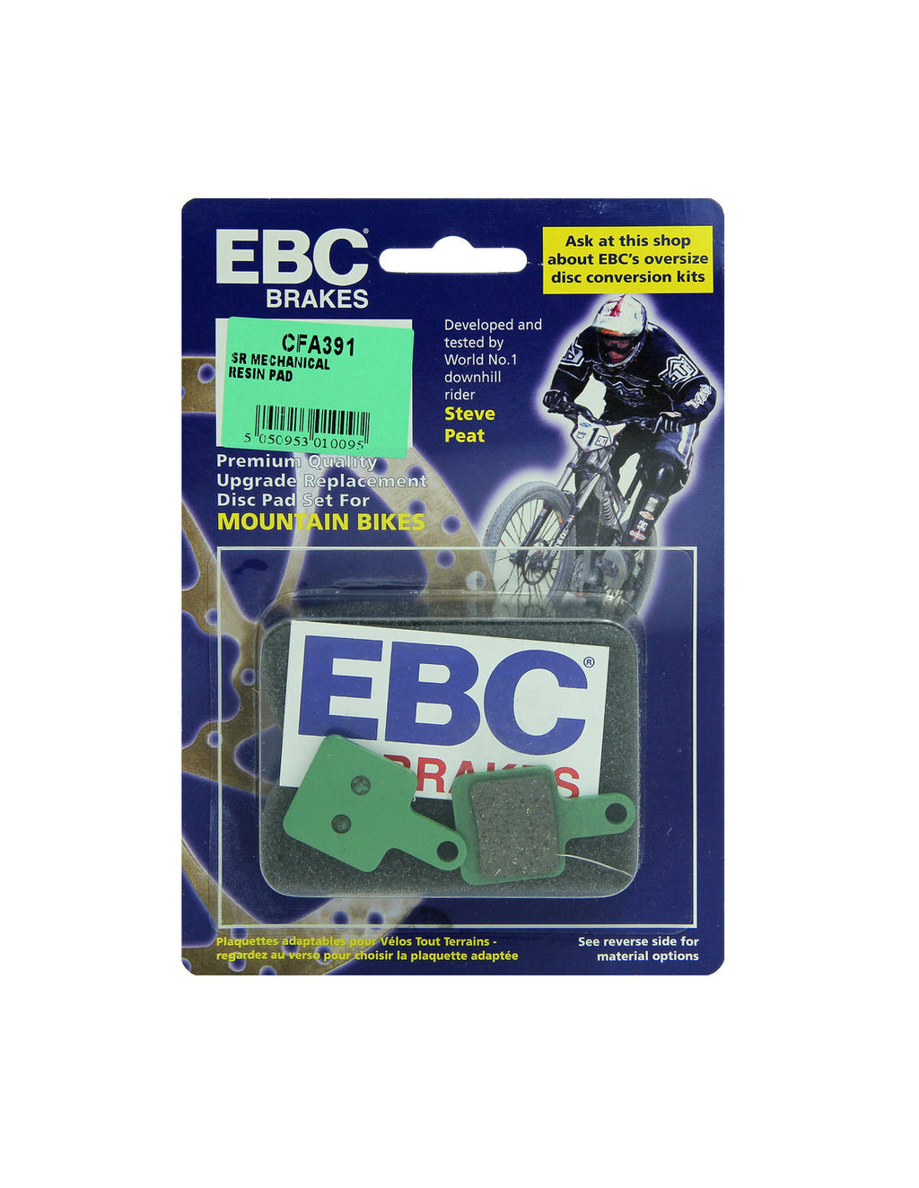 CFA391 - Klocki hamulcowe rowerowe (organiczne) EBC Brakes
