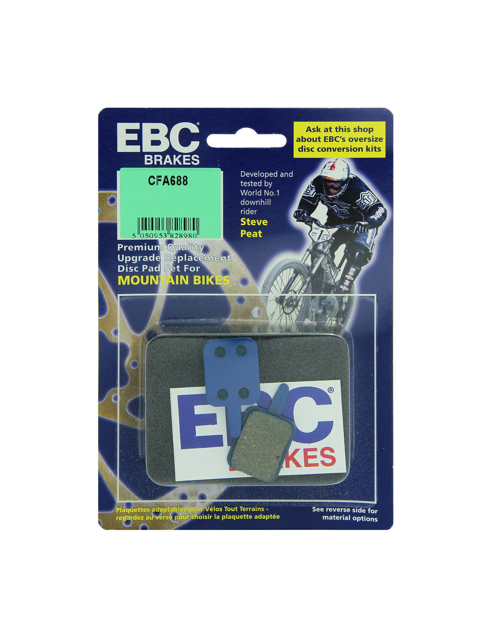 CFA688 - Klocki hamulcowe rowerowe (organiczne) EBC Brakes