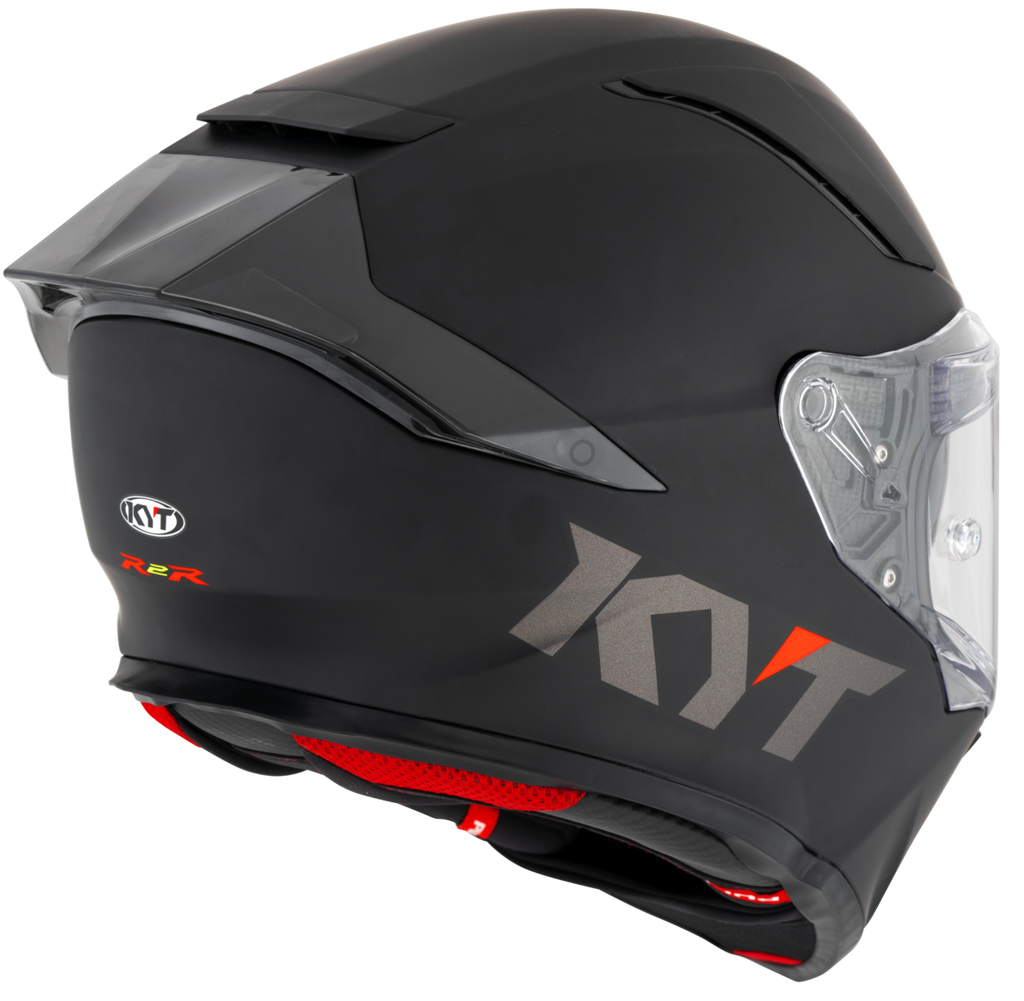 Kask Motocyklowy KYT R2R połysk matowy czarny ECE/ONU 22-06