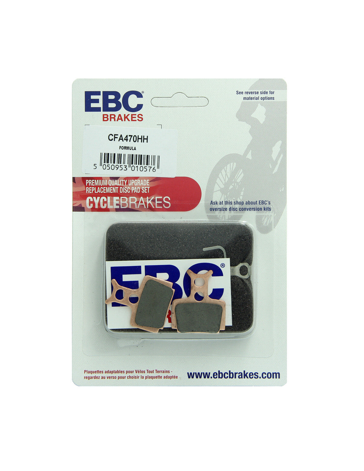 CFA470HH - Klocki hamulcowe rowerowe (spiekane) EBC Brakes