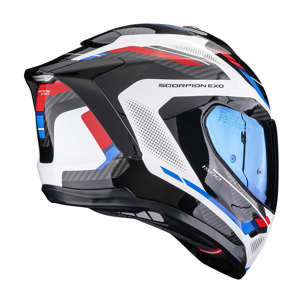 SCORPION KASK EXO-1500 AIR SLEEK WH-BLUE-YELL