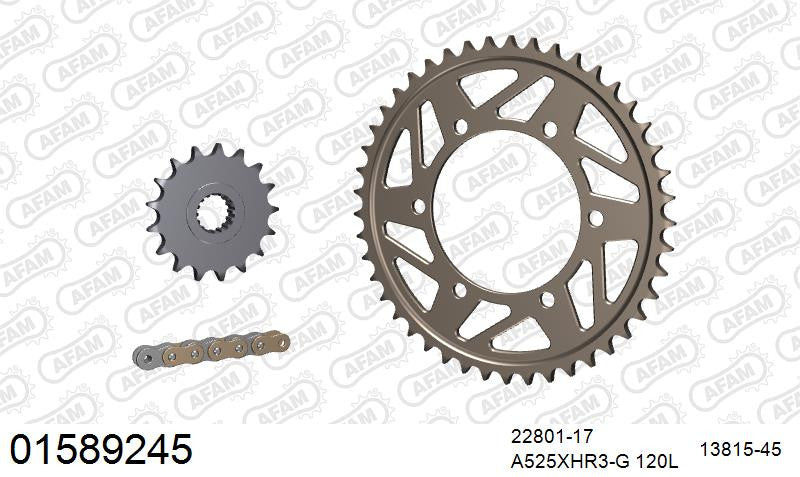 Zestaw napędowy AFAM do SUZUKI GSX-R 1000 L7,L8, GSX-R 1000 A M0-M4, GSX-R 1000 A ABS L7,L8,L9, GSX-R 1000 R L7,L8,L9,M0-M4