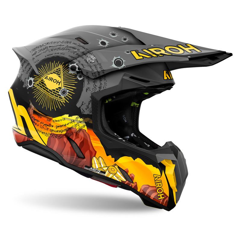 KASK MOTOCYKLOWY AIROH TWIST 3 ADVENTURE MATT