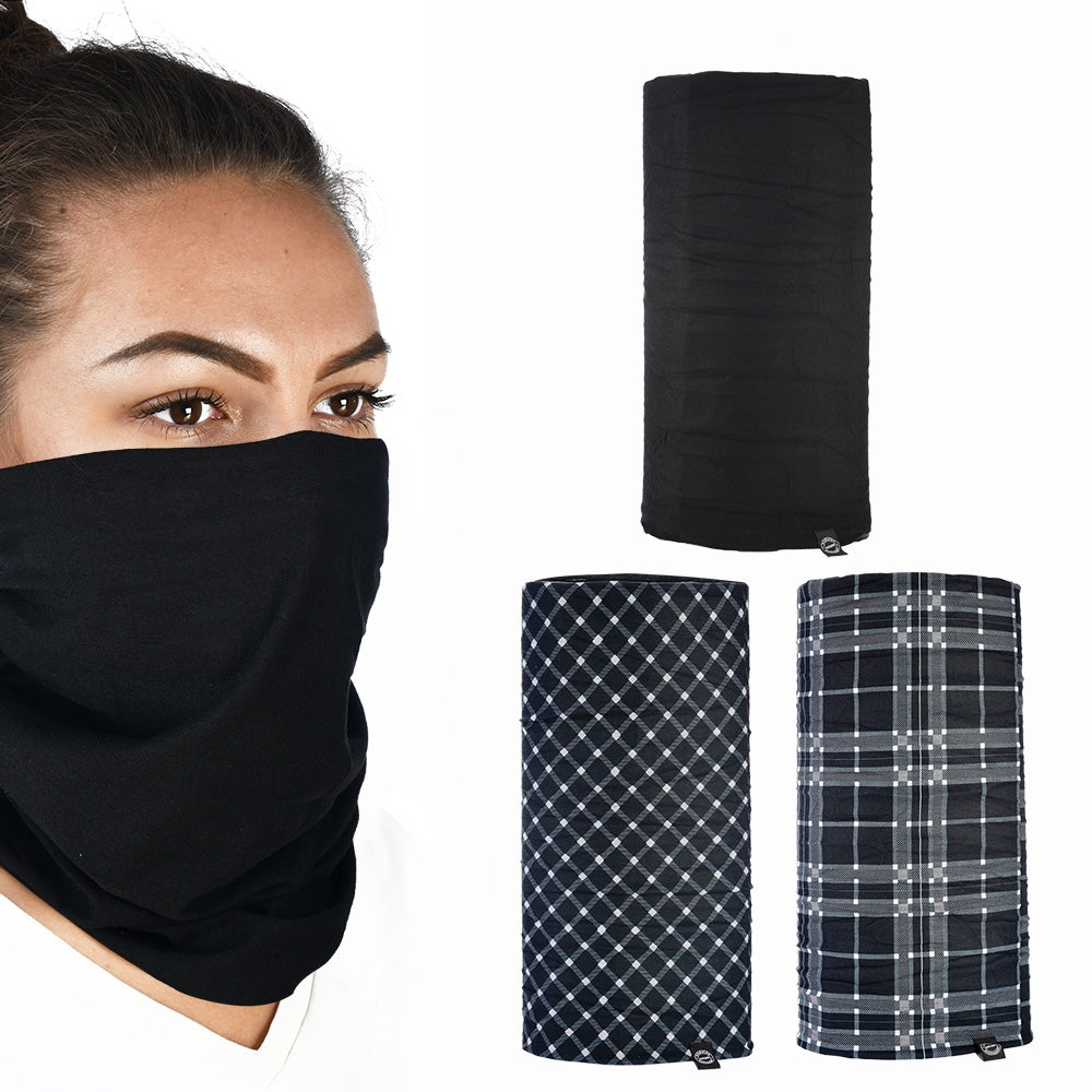 OXFORD KOŁNIERZ WIELOFUNKCYJNY WIATROODPORNY COMFY 3 SZTUKI W OPAKOWANIU KOLOR TARTAN
