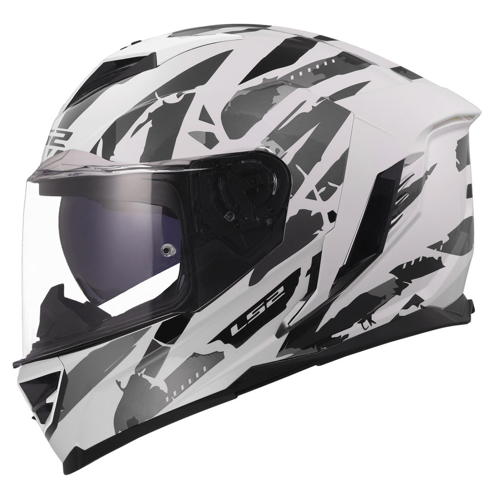 KASK LS2 FF818 STORM III KAOS WHITE GREY