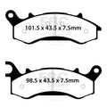 EBC Brakes Klocki hamulcowe EBC FA731TT (kpl. na 1 tarcze)