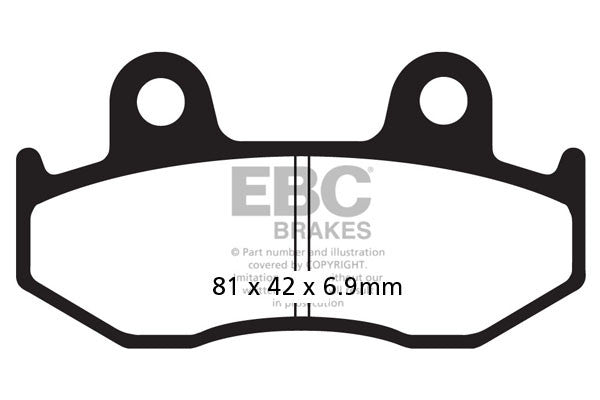 EBC Brakes Klocki hamulcowe EBC SFA323/2 skuterowe (kpl. na 1 tarcze)