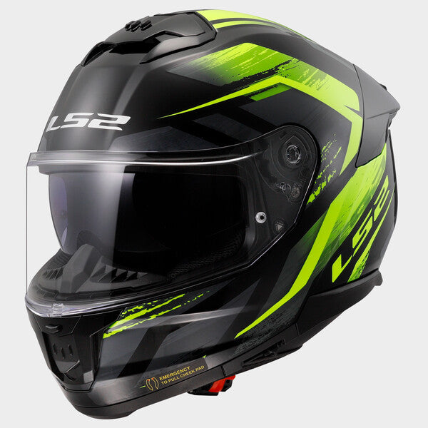 KASK LS2 FF808 STREAM II FURY BLACK H-V YEL-06