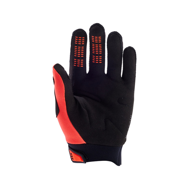 RĘKAWICE MOTOCYKLOWE JUNIOR FOX DIRTPAW FLUO ORANGE – zdjęcie 2