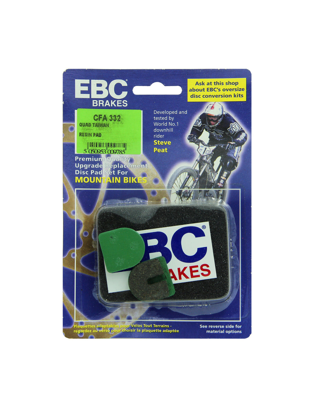 CFA332 - Klocki hamulcowe rowerowe (organiczne) EBC Brakes