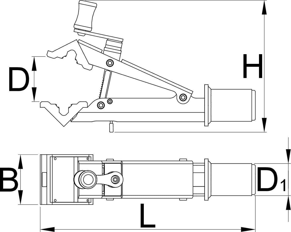 UNIOR Profesjonalny uchwyt do podnośnika Remco Bike Lift Pro Shop Clamp (1693.1Q 627095)