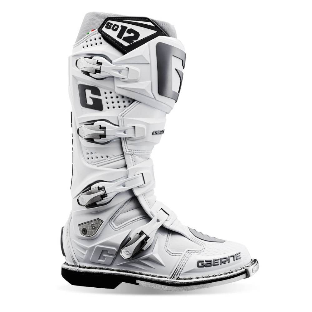 Buty motocyklowe GAERNE SG-12 CROSS białe