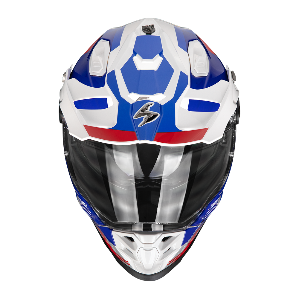 SCORPION KASK ADF-9000 AIR PATROL WHITE-BLU-RED