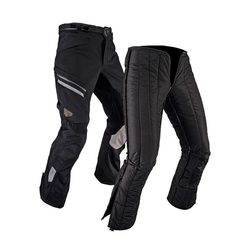 SPODNIE MOTOCYKLOWE TEKSTYLNE LEATT ADV DRITOUR 7.5 STEALTH BLACK GREY – zdjęcie 5