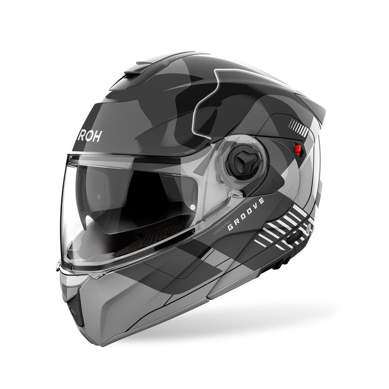 KASK MOTOCYKLOWY AIROH SPECKTRE GROOVE GREY GLOSS
