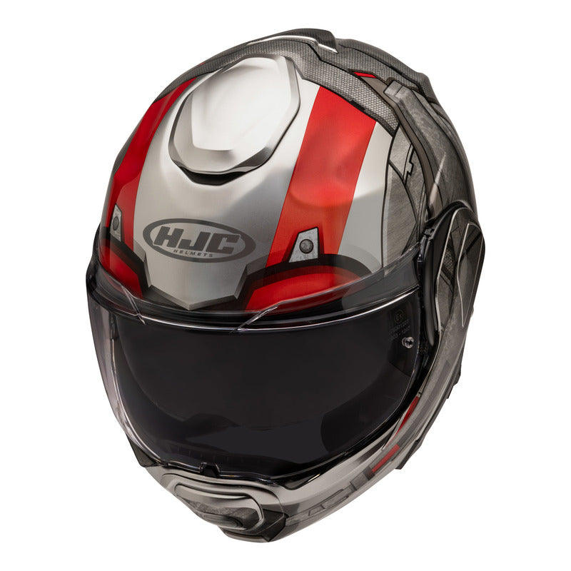 KASK MOTOCYKLOWY HJC F100 ANT-MAN MARVEL SILVER RED