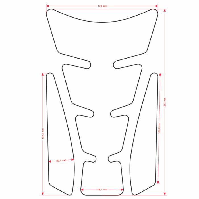 ONEDESIGN Tankpad Spirit shape Limited Edition logo K szary