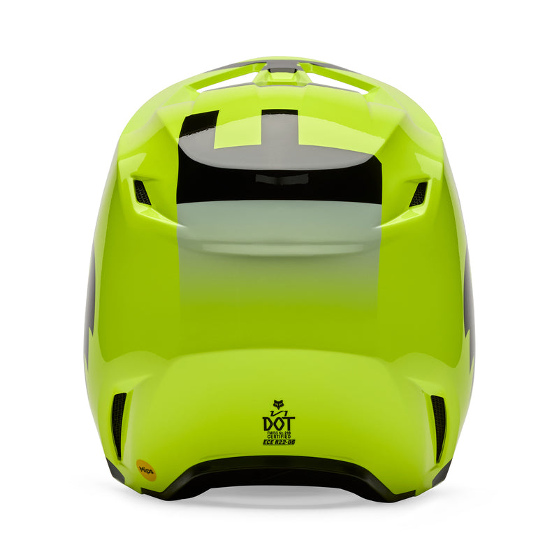 KASK MOTOCYKLOWY FOX V1 SHIELD FLUO YELLOW