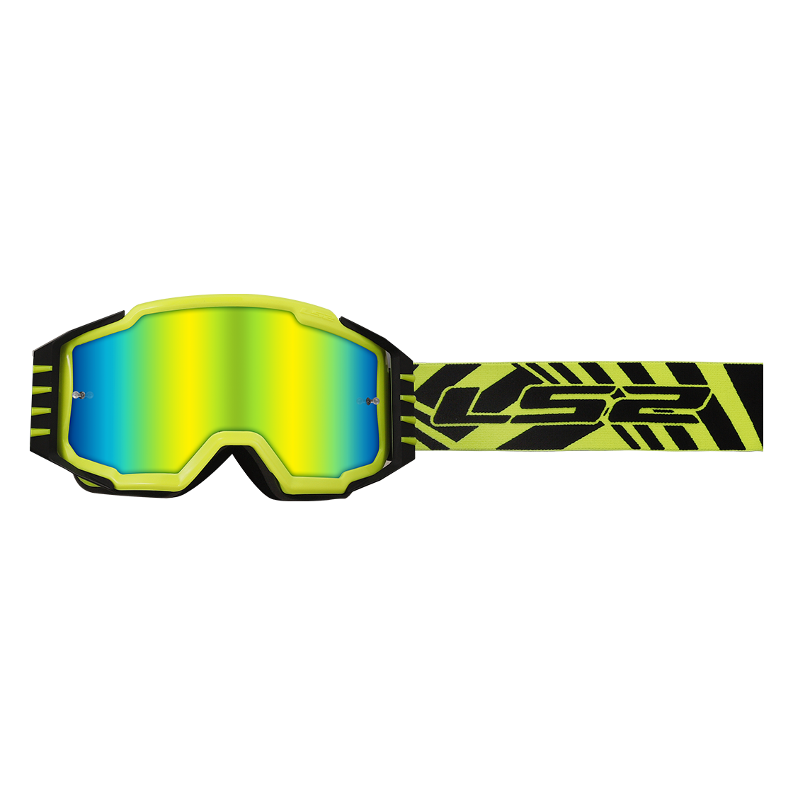 GOGLE LS2 CHARGER PRO KID H-V YELLOW IRIDIUM VISOR