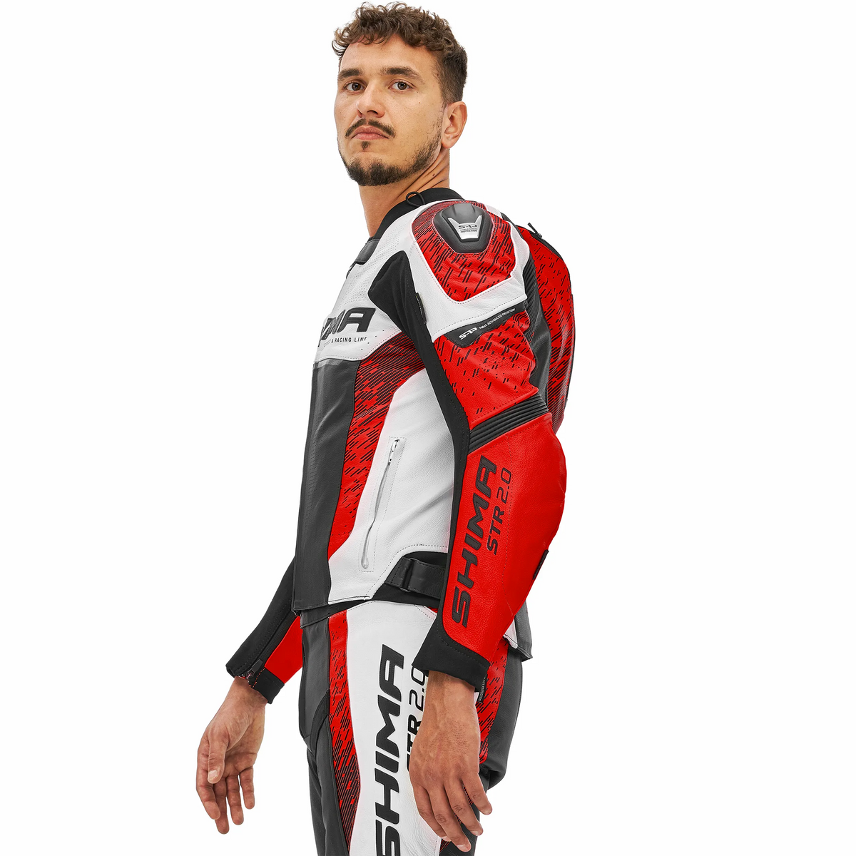 SHIMA STR 2.0 JKT RED FLUO