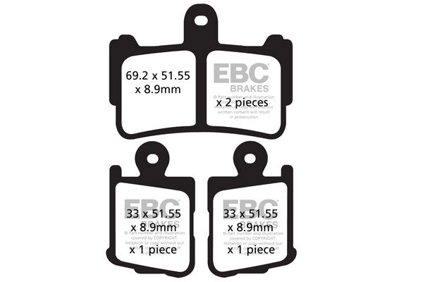 EBC Brakes Klocki hamulcowe EBC FA499/4HH wzmacniane (kpl. na 1 tarcze)