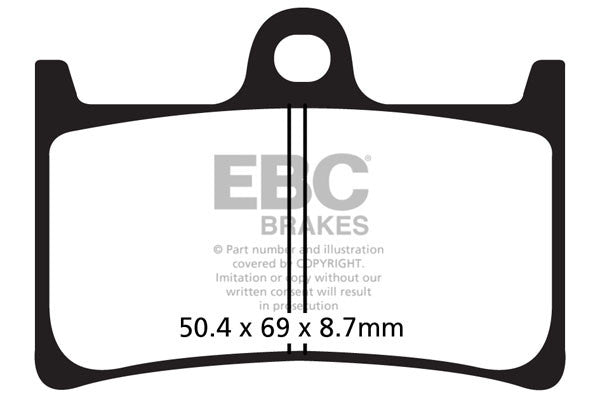 EBC Brakes Klocki hamulcowe EBC FA252HH wzmacniane (kpl. na 1 tarcze)