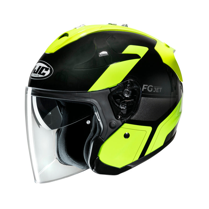 KASK MOTOCYKLOWY HJC FG-JET EPEN BLACK YELLOW