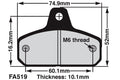 EBC Brakes EBC Klocki kartingowe FA519 (1 kpl. na tarczę)