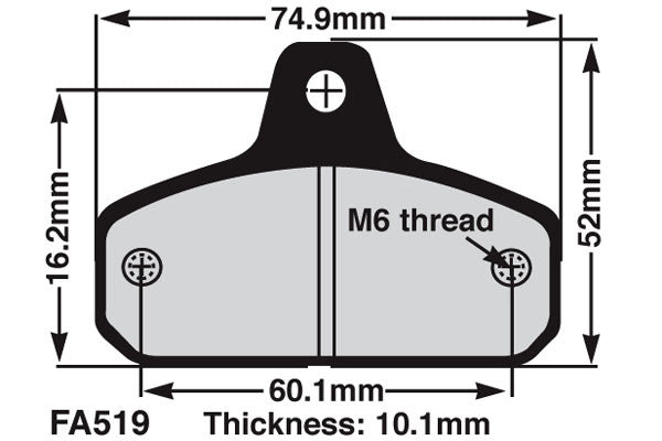 EBC Brakes EBC Klocki kartingowe FA519 (1 kpl. na tarczę)
