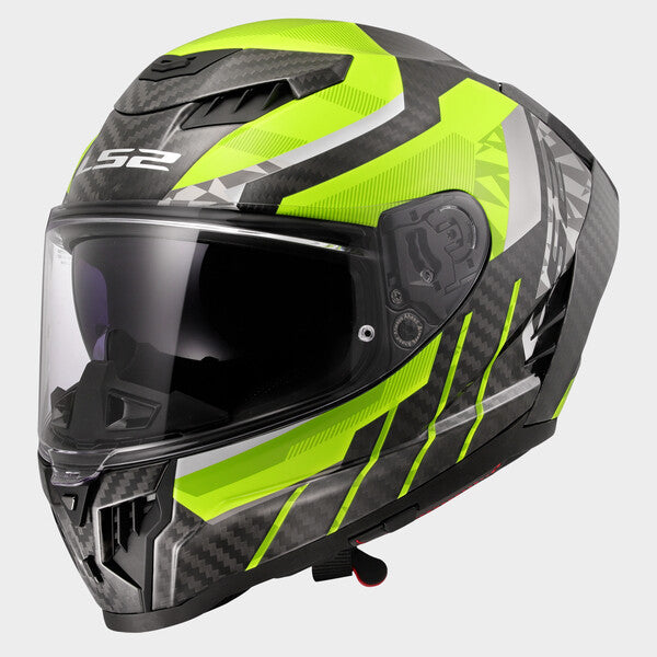KASK LS2 FF807 DRAGON TRAX H-VIS YELLOW
