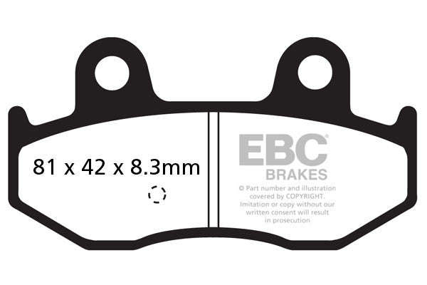 EBC Brakes Klocki hamulcowe EBC SFA411 skuterowe (kpl. na 1 tarcze)
