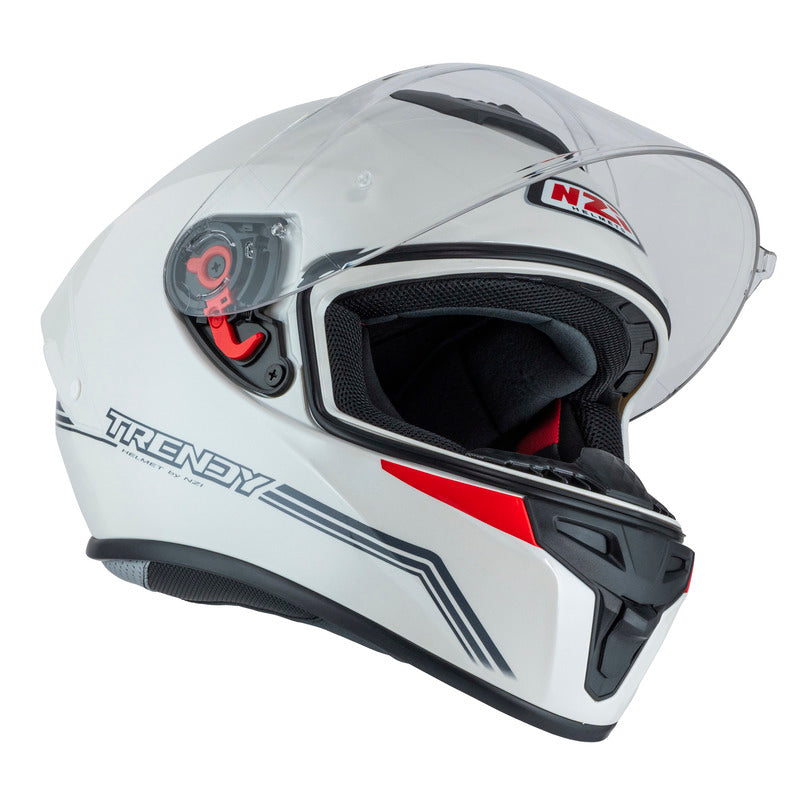 KASK MOTOCYKLOWY NZI TRENDY STREAM SOLID NOUVEAU WHITE XS