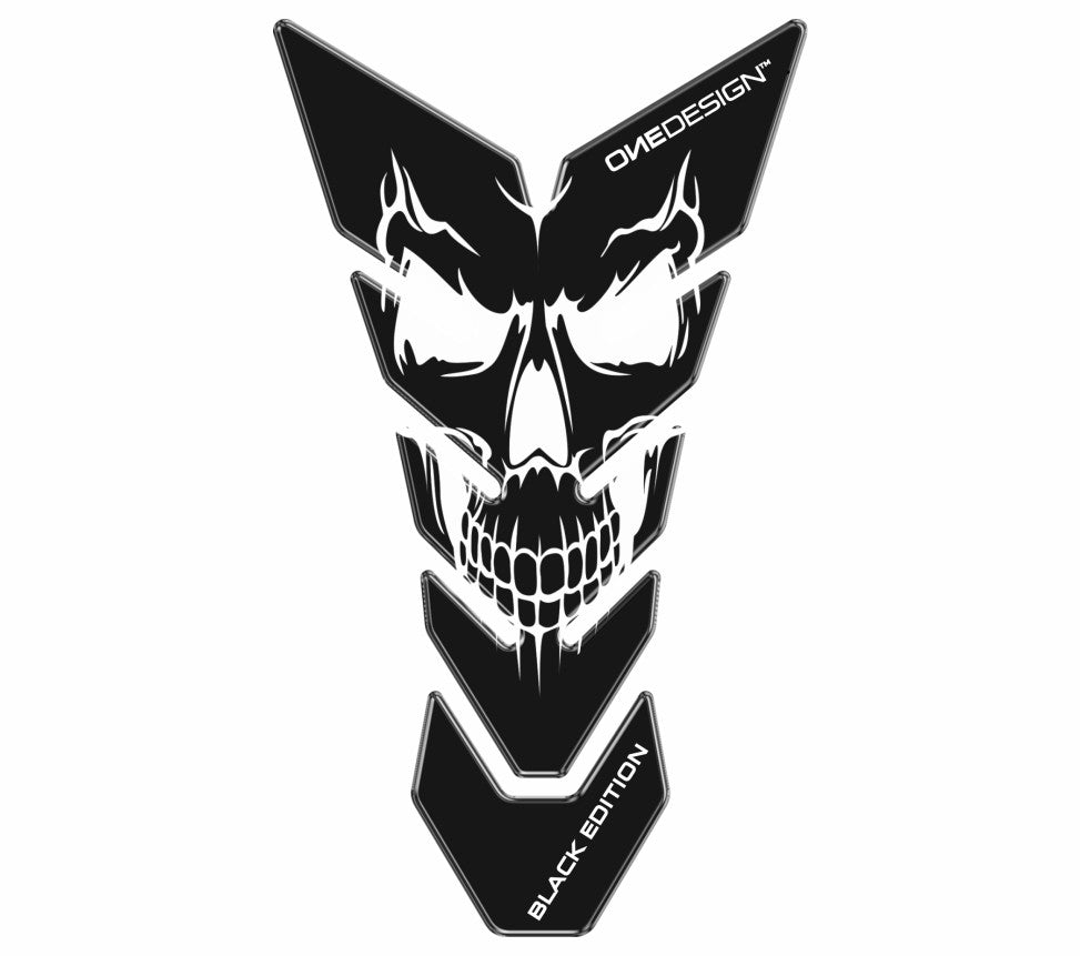 ONEDESIGN Tankpad czarny EDITION skull 5