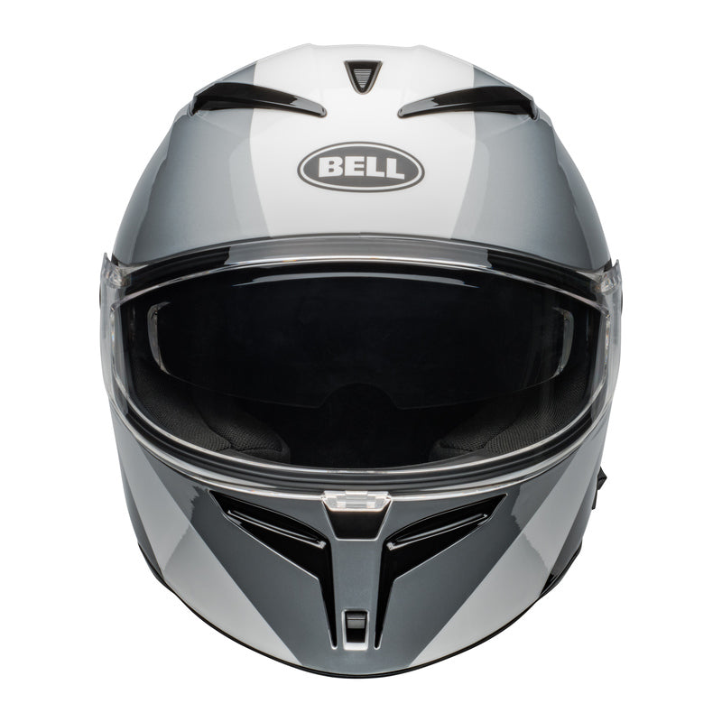KASK MOTOCYKLOWY BELL LITHIUM ECE6 SHEAR SILVER WHITE