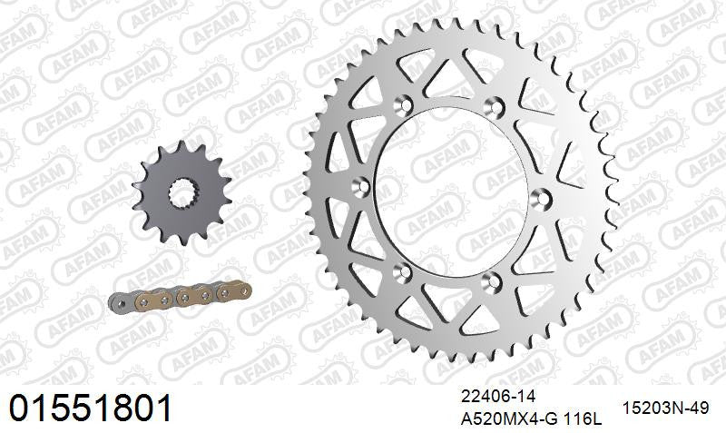 Zestaw napędowy AFAM do SUZUKI RM-Z 450 K5,K6,K7