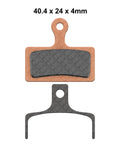 CFA614R - Klocki hamulcowe rowerowe (organiczne wyczynowe) EBC Brakes
