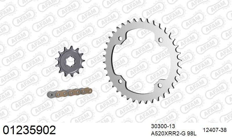 Zestaw napędowy AFAM do YAMAHA YFM 350 R Raptor T,V,W,X,Y,Z,A,B,D, YFM 350 Raptor S