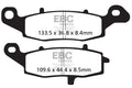 EBC Brakes Klocki hamulcowe EBC FA229V V-PAD (kpl. na 1 tarcze)