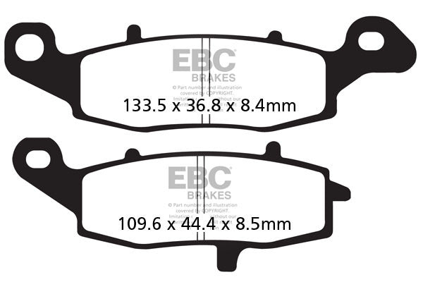 EBC Brakes Klocki hamulcowe EBC FA229V V-PAD (kpl. na 1 tarcze)