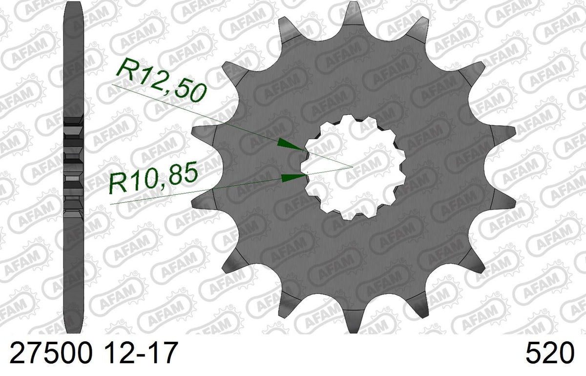 Zestaw napędowy UNIBEAR + AFAM do Kawasaki Versys 650 2007 - 2025 łańcuch i zębatki – zdjęcie 7