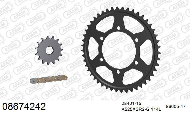 Zestaw napędowy AFAM do TRIUMPH Daytona 675, Daytona 675 R
