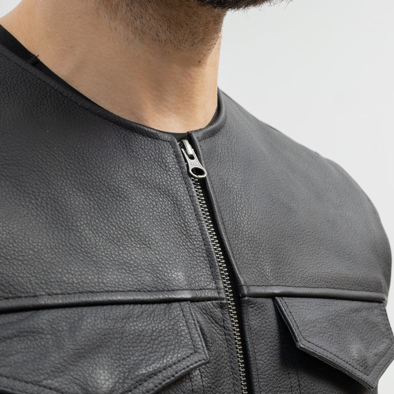 KAMIZELKA MOTOCYKLOWA SKÓRZANA BROGER BLADE BLACK