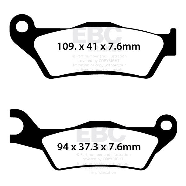 EBC Brakes Klocki hamulcowe EBC SFA732 skuterowe (kpl. na 1 tarcze)