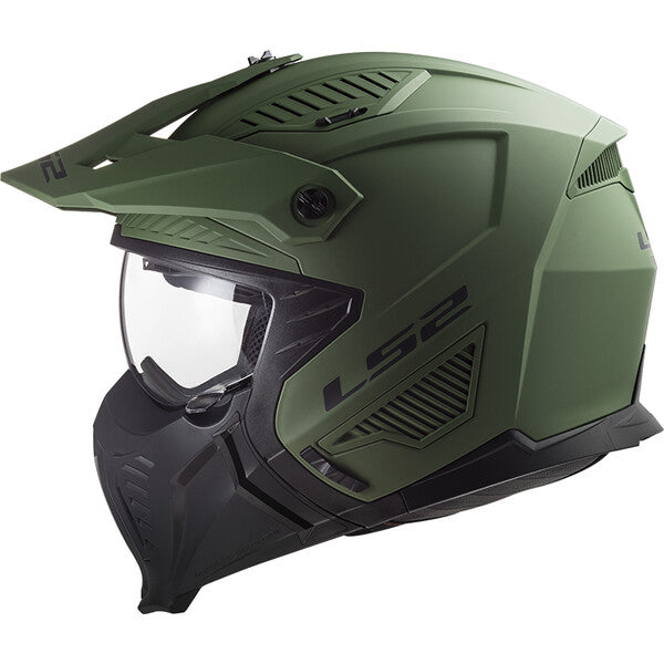 KASK LS2 OF606 DRIFTER SOLID MATT MIL GREEN-06