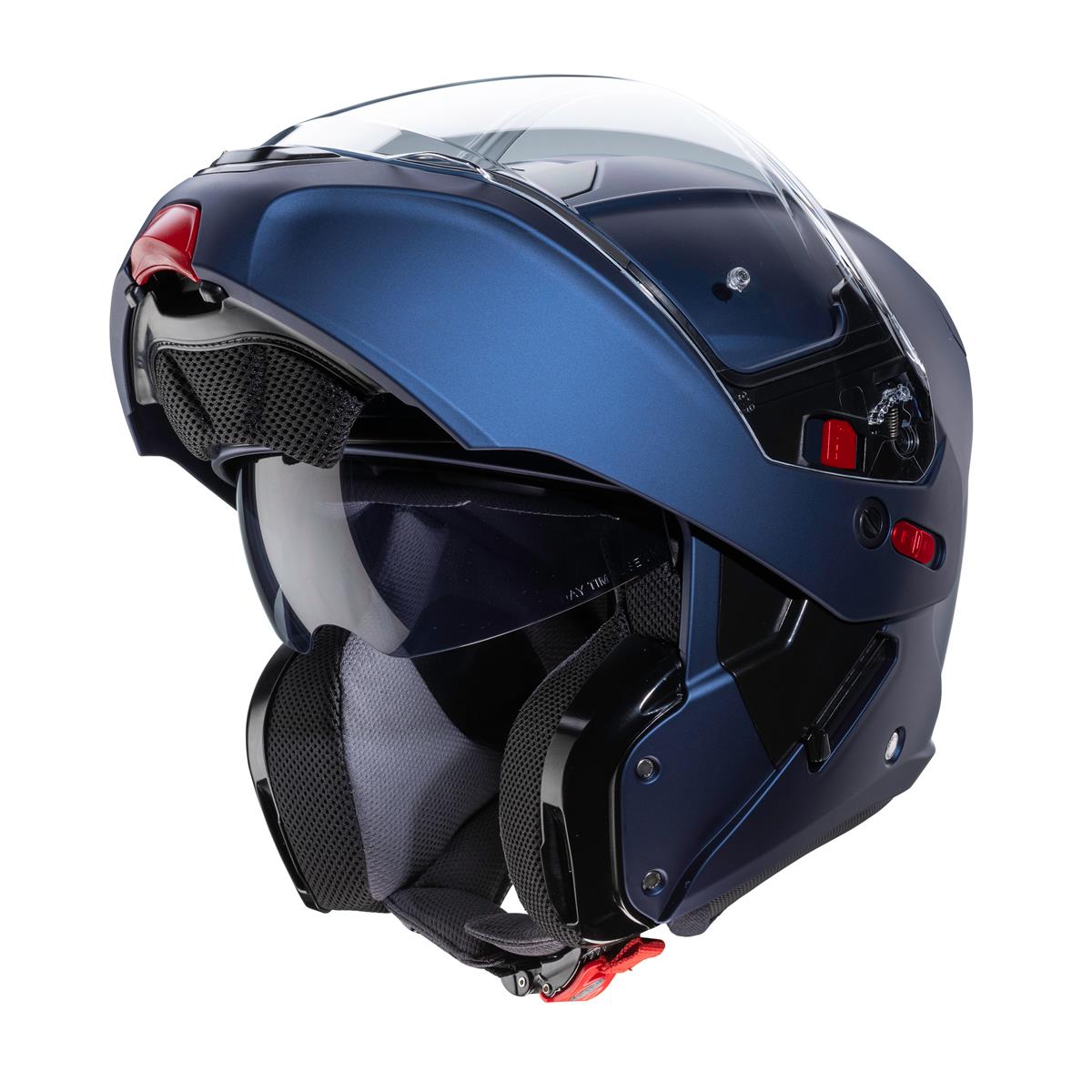 CABERG KASK SZCZĘKOWY FLIP-UP MODEL HORUS X SOLID KOLOR NIEBIESKI MAT (YAMAHA) (PINLOCK W ZESTAWIE) – zdjęcie 3
