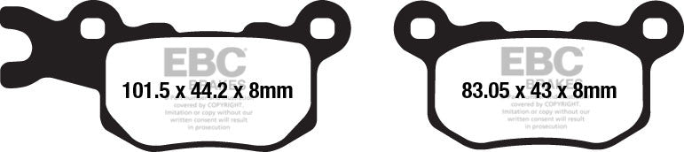 EBC Brakes Klocki hamulcowe EBC FA685R (kpl. na 1 tarcze)