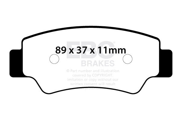 EBC Brakes Klocki hamulcowe EBC FA747R (kpl. na 1 tarcze)